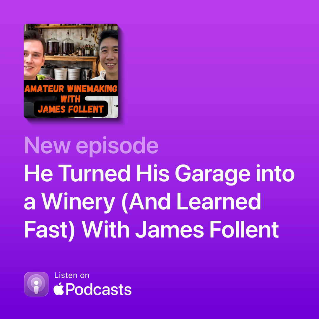 Apple Podcasts artwork for The Wined Up episode featuring James Follent